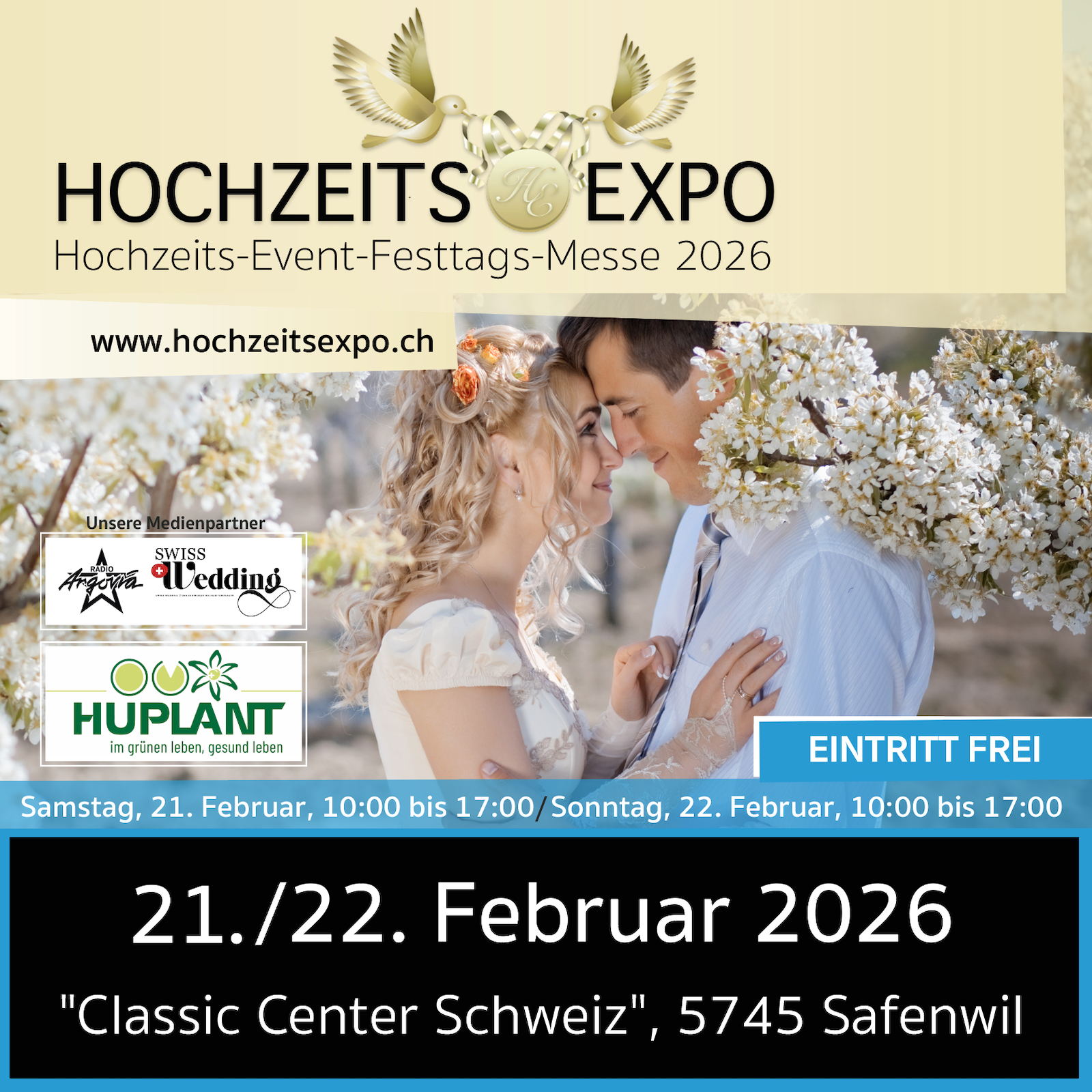 Hochzeitsexpo Safenwil Hochzeitsmesse, Familiär, Zukünfitge Braut, Zukünftiger Bräutigam, Hochzeitsfotograf, Brautmode, Hochzeitstorte, Hochzeitsfrisur